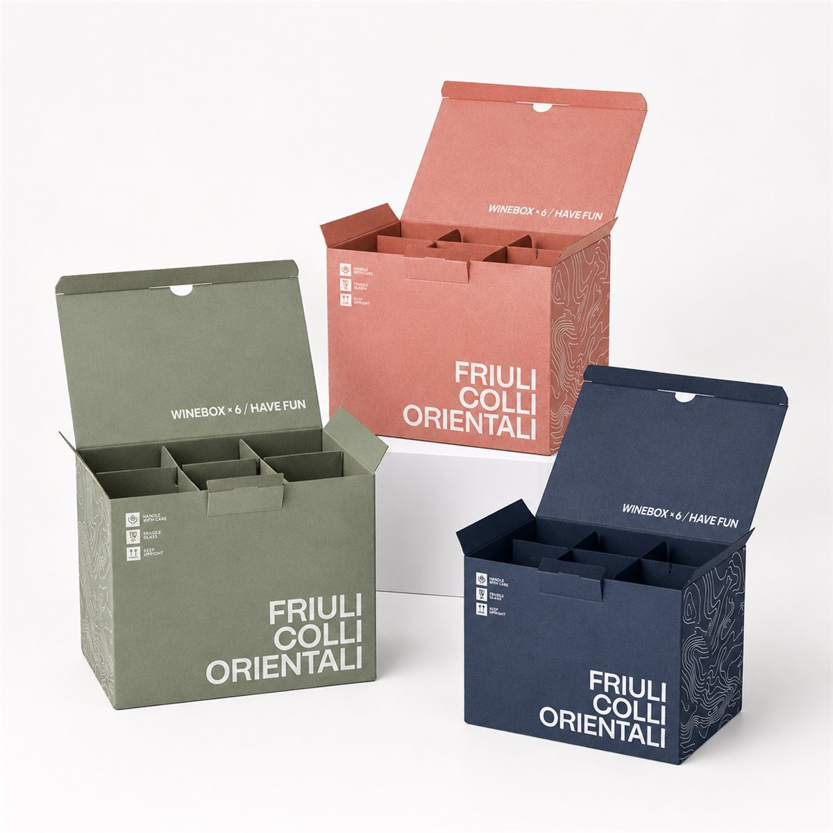 Custom corrugated shipping boxes with dividers for ecommerce and export packaging